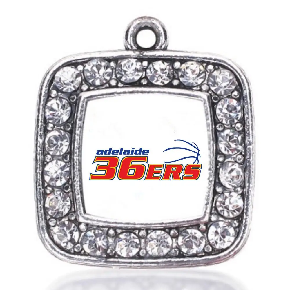 

Australia AUS Adelaide 36ers basketball CHARM ANTIQUE SILVER PLATED CRYSTAL JEWELRY