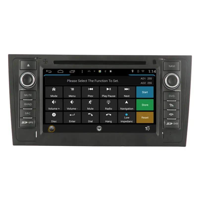 Camera+8GMap 1024*600 Wifi Quad Core Android 4.4 Autoradio DVD GPS Navigation Satnav Radio Stereo Headunit for 1997-2004 Audi A6 |