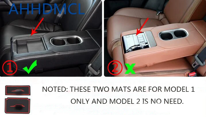

AHHDMCL Non-Slip Car Door Groove Mat Gate Slot Cup Armrest Storage Pad For UR-V