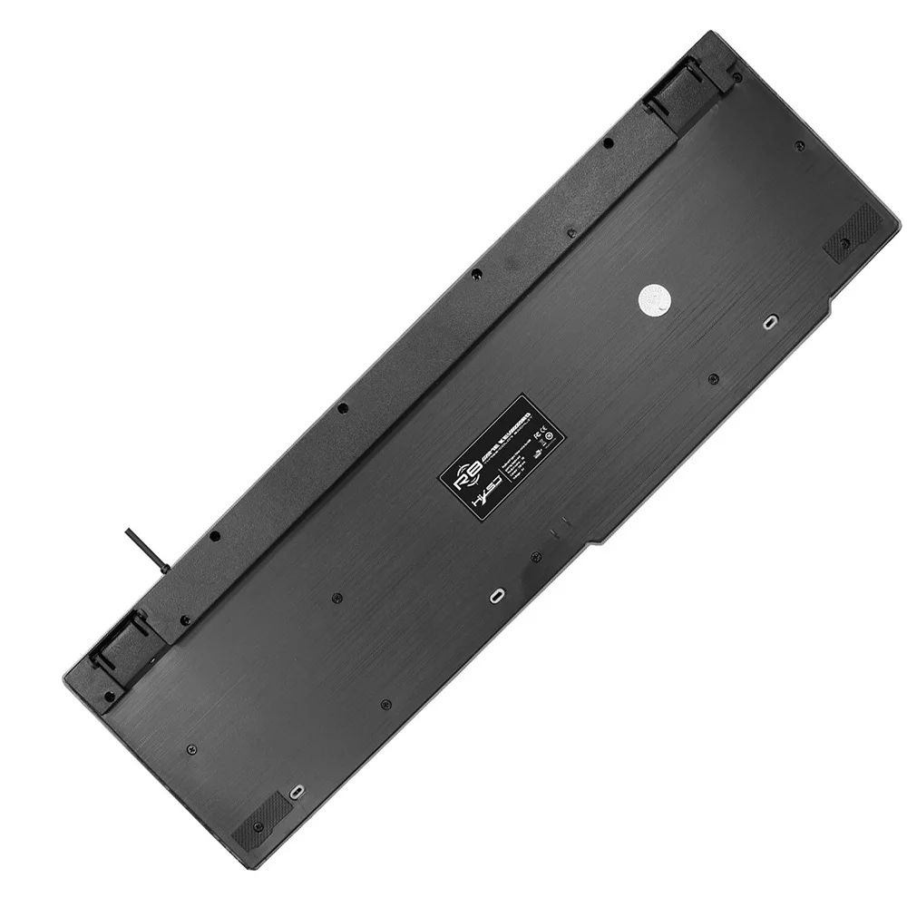 HXSJ R8 Русский/Английский USB Проводная игровая клавиатура плавающий светодиодный 3