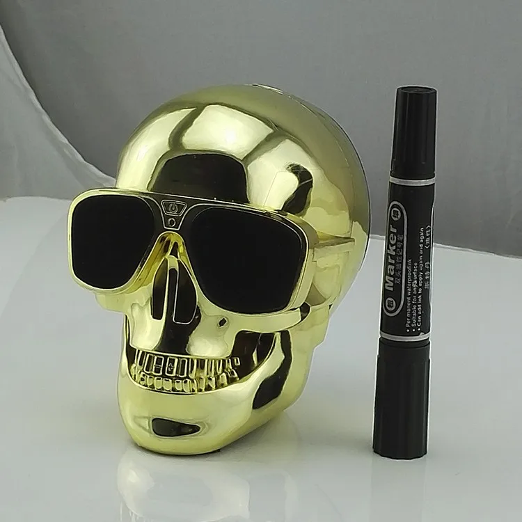 TEAL Skull Bluetooth динамик Хэллоуин беспроводной Hallows череп голова портативный динамик 8 Вт аудио перезаряжаемая батарея музыкальный плеер