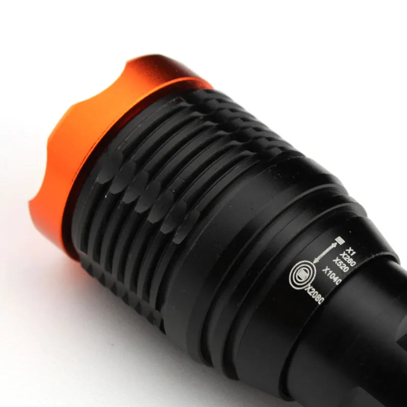 Портативный XM L T6 1800 лм Zoom 5 Режим фонарик 18650 зарядное устройство|5 mode flashlight|torch