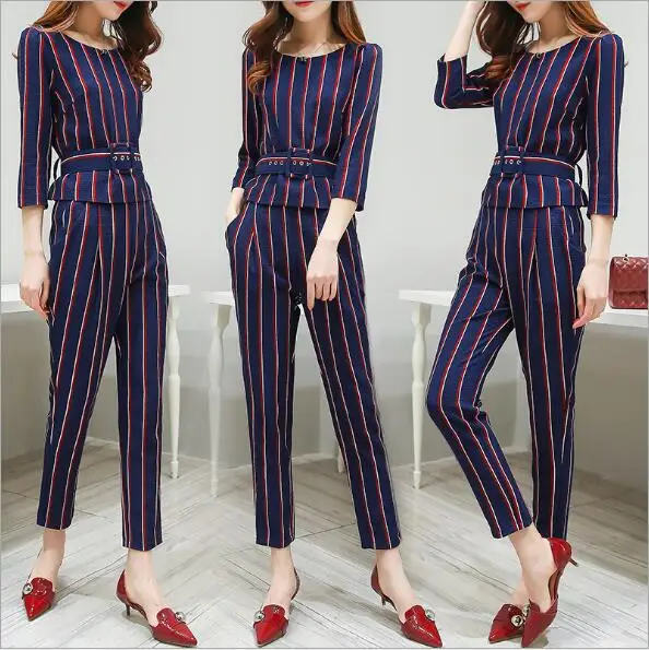 2017 Осенние новые модные дамы пуловер с круглым вырезом шить две части