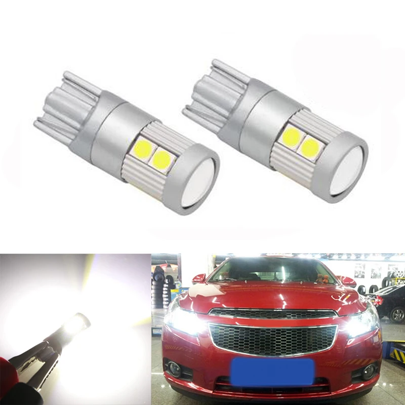 2x T10 3030SMD Светодиодная лампа без ошибок для бровей и век Chevrolet Cruze Aveo Captiva Lacetti Sail Sonic