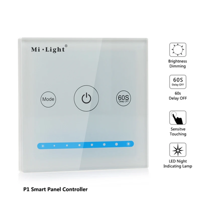 Milight Smart LED Panel Controller P1 P2 P3 Color Temperature Dimmer RGB CCT Wall Mounted Touch Switch | Освещение