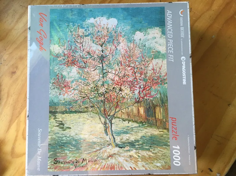 Картинка пазл розовое персиковое дерево в цветах 1000 шт.|puzzle van gogh|1000pcs puzzlepuzzle 1000pcs |