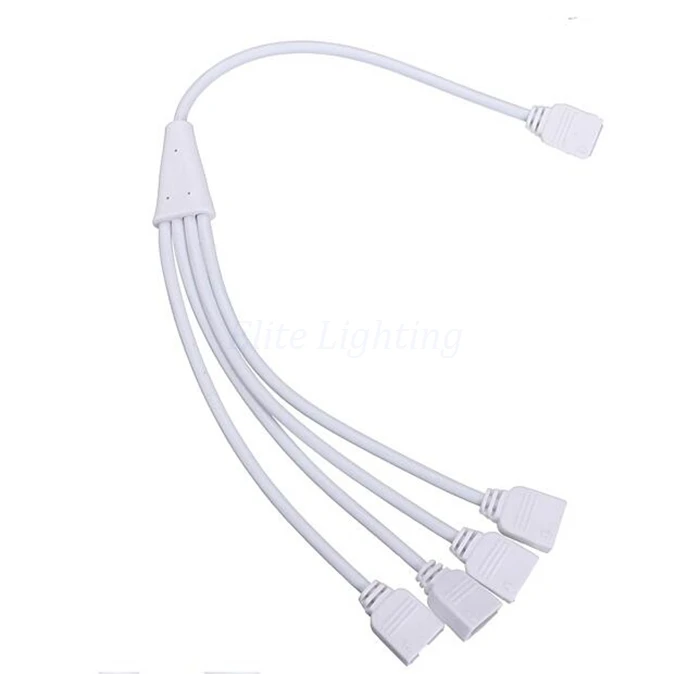 4 контактный rgb соединительный кабель для светодиодной ленты от 1 до 2/от 3/от