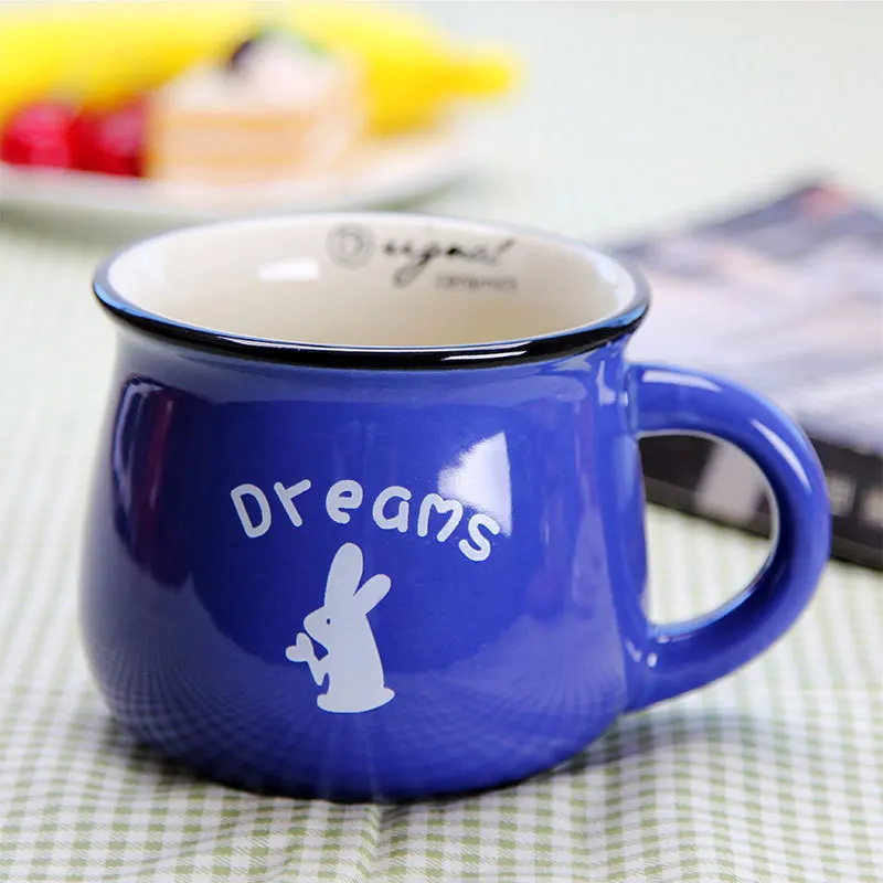 Винтажные маленькие керамические кружки Caneca кружка для молока завтрака