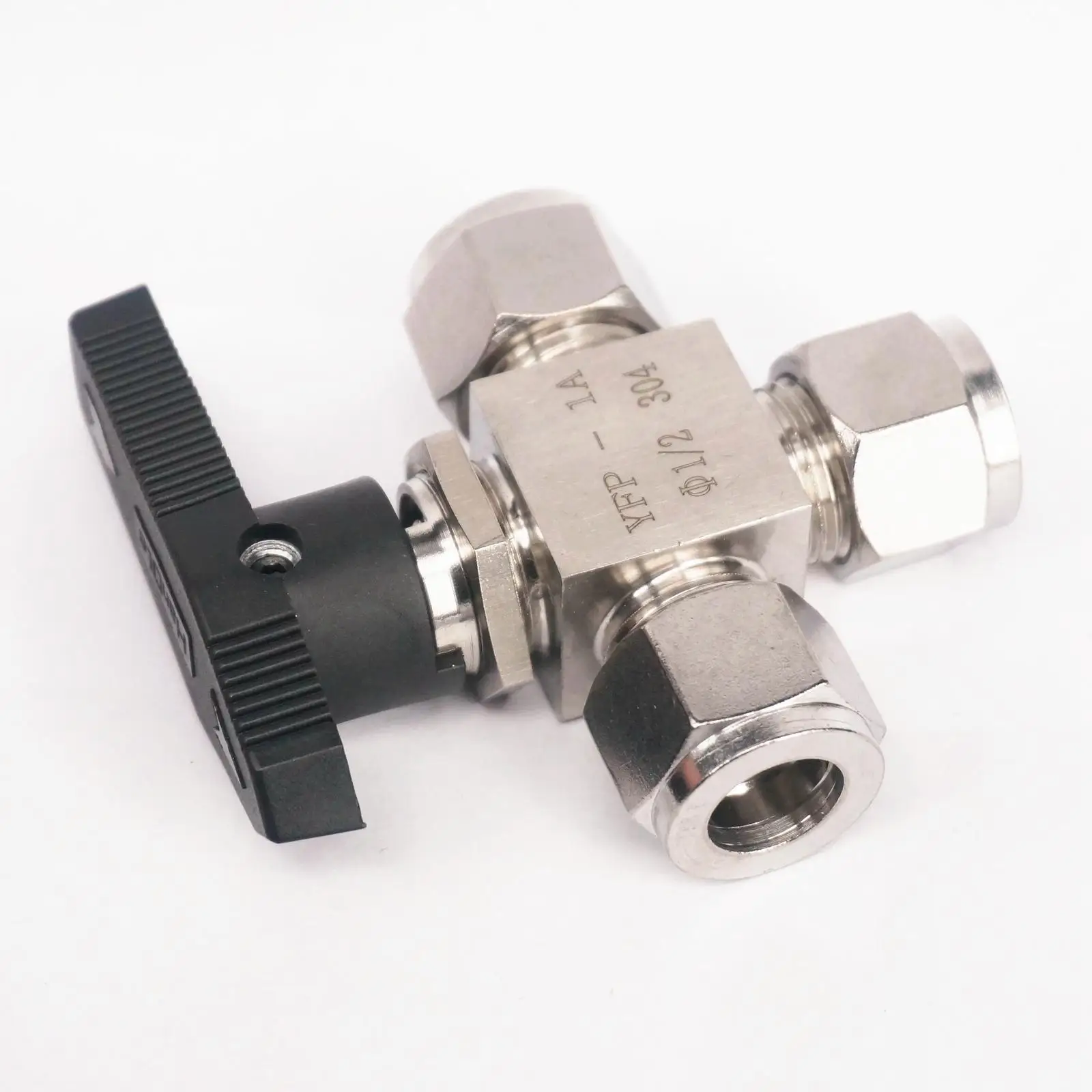 Фото Подходит для 1/2 "трубы O/D 304 тройник из нержавеющей стали 3-сторонний Подходит для 1/2 "трубы O/D 304 тройник из нержавеющей стали 3-сторонний