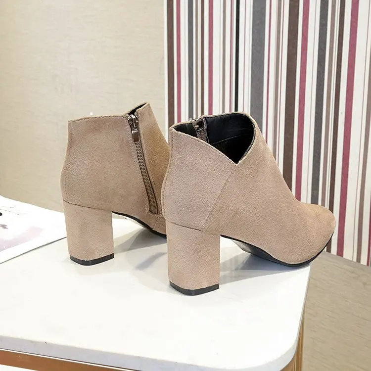 Aleafalling/теплые зимние женские ботинки мотоботы с острым носком на платформе и