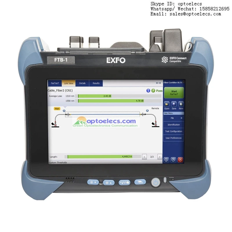 EXFO FTB-1 v2 с FTB-735C-SM1 / TK-1v2-FTB-735C-SM1 SM OTDR 1310/1550nm динамический диапазон 42/41dB многоязычные в