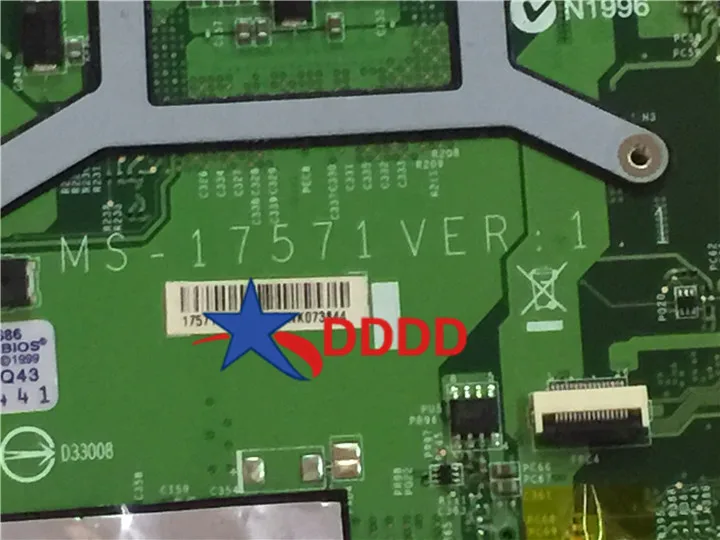 Оригинальная материнская плата MSI GE70 полностью протестированная и работающая с