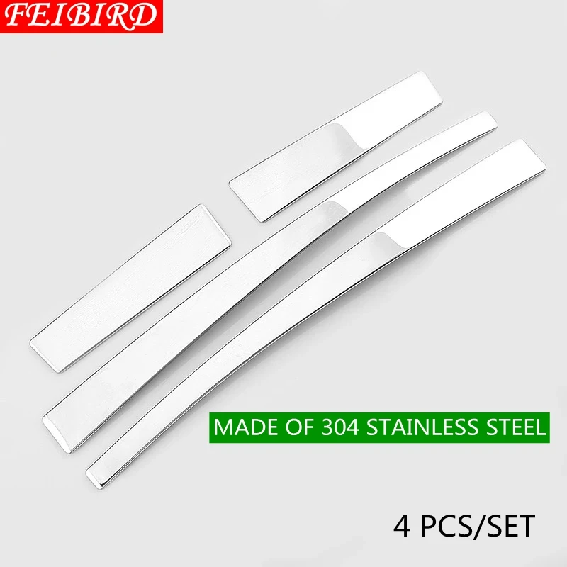 

304 Stainless Steel For TOYOTA RAV4 RAV 4 2014 2015 2016 2017 2018 Side Door Mirrors Rearview Stripe Cover Trim Kit