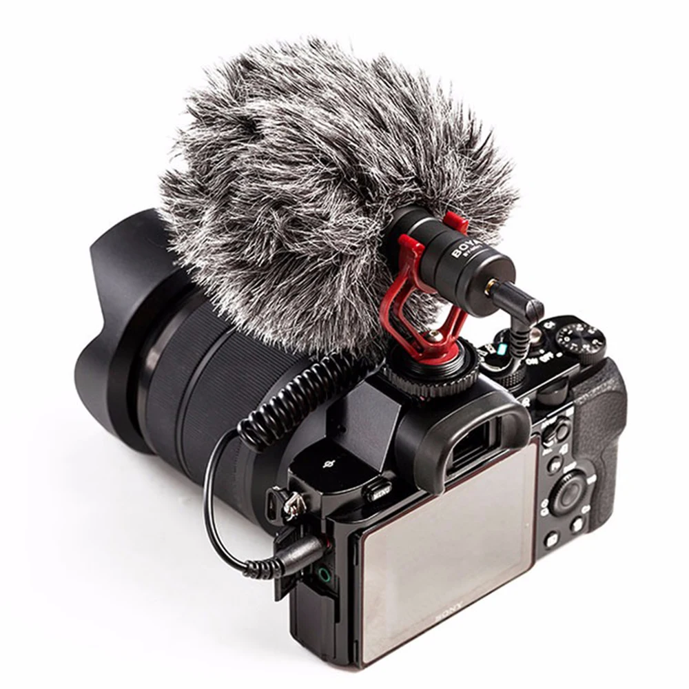 Новый BOYA BY-MM1 компактный видео микрофон на камеру Youtube Vlogging Запись для IPhone Nikon Canon
