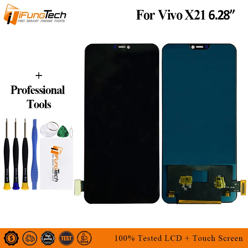 ДЛЯ Vivo X21 ЖК-дисплей + кодирующий преобразователь сенсорного экрана в сборе