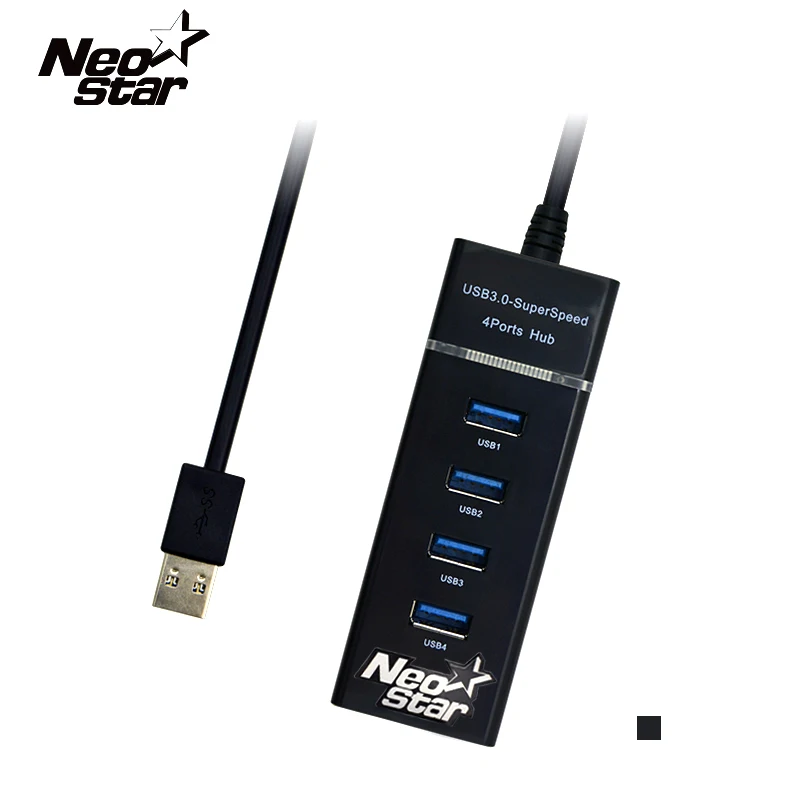 4 порта USB 3 0 концентратор Высокоскоростной разветвитель для компьютера ноутбука