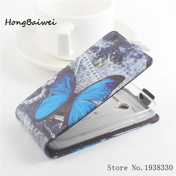 Hongbaiwei высокое качество 5 картины кожаный бумажник флип Чехол Alcatel One Touch Pixi 3 3.5 ot-4009x