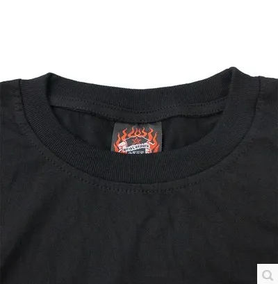 Мужская футболка с короткими рукавами черная из 2017 хлопка в стиле хип-хоп и панк