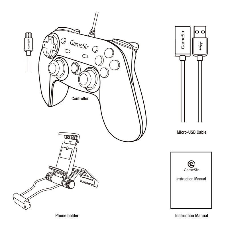 GameSir G3w Проводной USB геймпад игровой контроллер Джойстик для Windows PC и Android