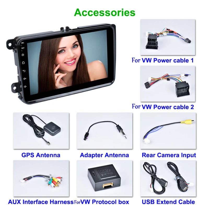 VODOOL 2 Din 8 &quotсенсорный экран Android 1 автомобильный стерео MP5 плеер GPS Bluetooth навигация