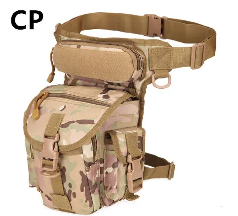 CP Военная Тактическая Сумка для ног, поясная сумка, Охотничья сумка, поясная сумка для езды на мотоцикле, Мужская Военная поясная сумка 1000D - Цвет: CP