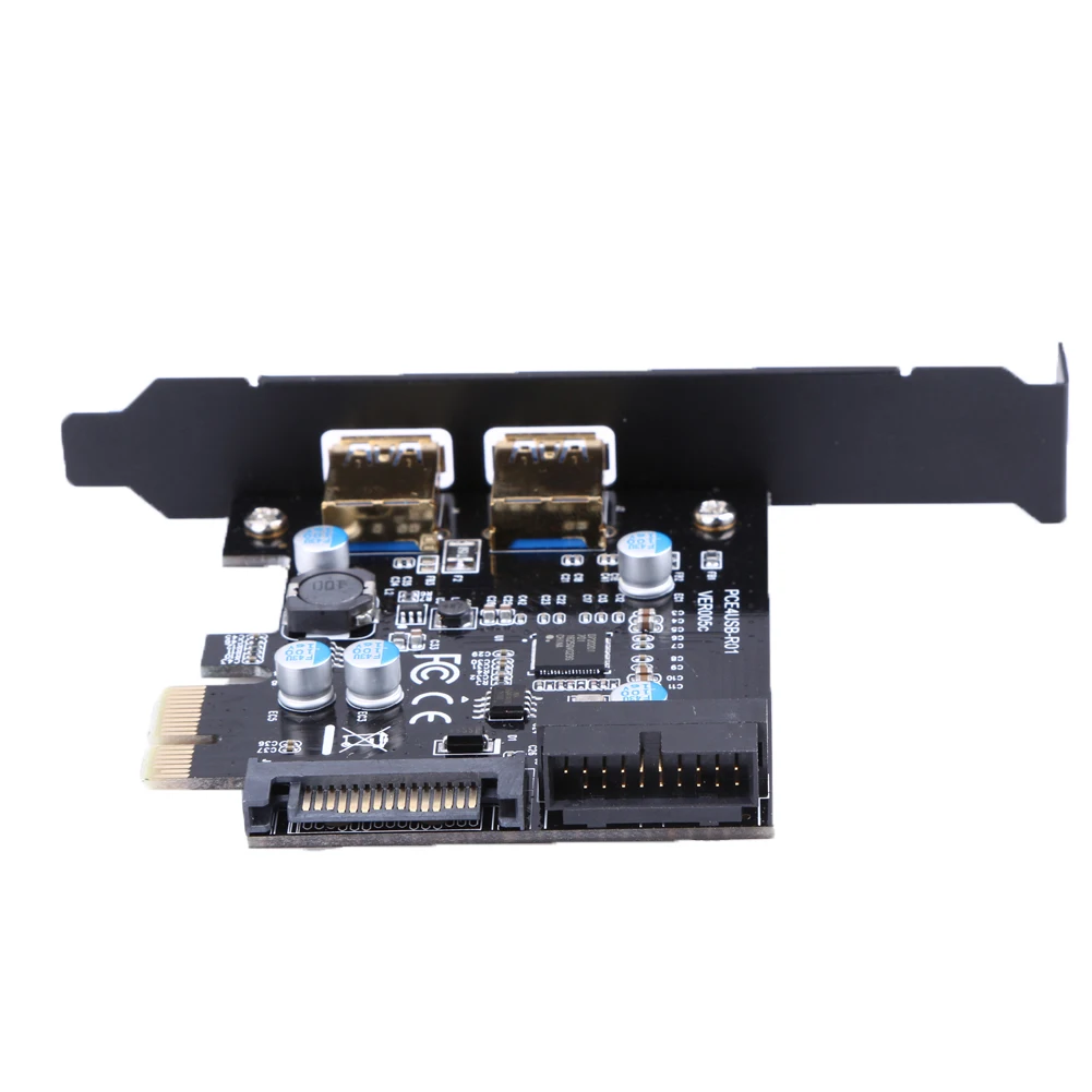 USB 3 0 PCI E адаптер для карты расширения внешний 2 порта USB3.0 концентратор внутренний