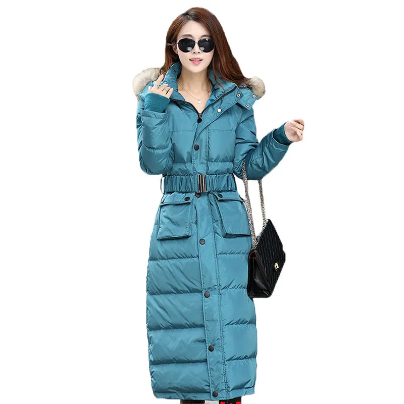 Высококачественная Женская мода 2019 парка зимняя куртка женское длинное пальто