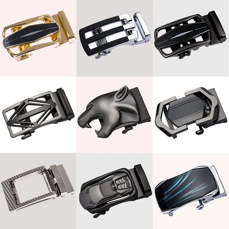 AK-2111 New Fashion Designer Automatic Metal Belt Buckles for Men Animal Fashion Gold Snake Cowboy Belt Buckles for belt 3.5cm