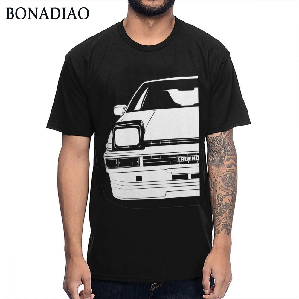 Удобная мужская Initial D AE86 автомобиля Hachiroku футболка Новое поступление для