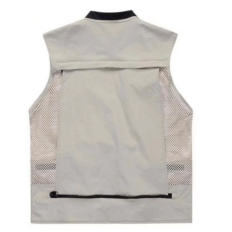 Высококачественный мужской фотограф Повседневный жилет с несколькими карманами