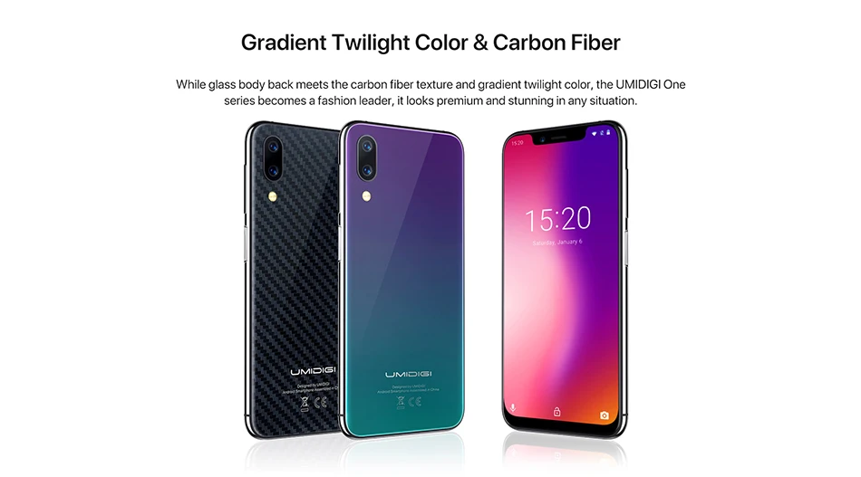 UMIDIGI ONE глобальная версия 5," Полный Мобильный телефон Android 8,1 P23 Восьмиядерный 4 ГБ 32 ГБ смартфон 12 Мп+ 5 Мп двойной 4G мобильный телефон