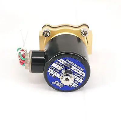 Электромагнитный латунный клапан с 2 портами 1/2 В переменного тока Вт--15 |