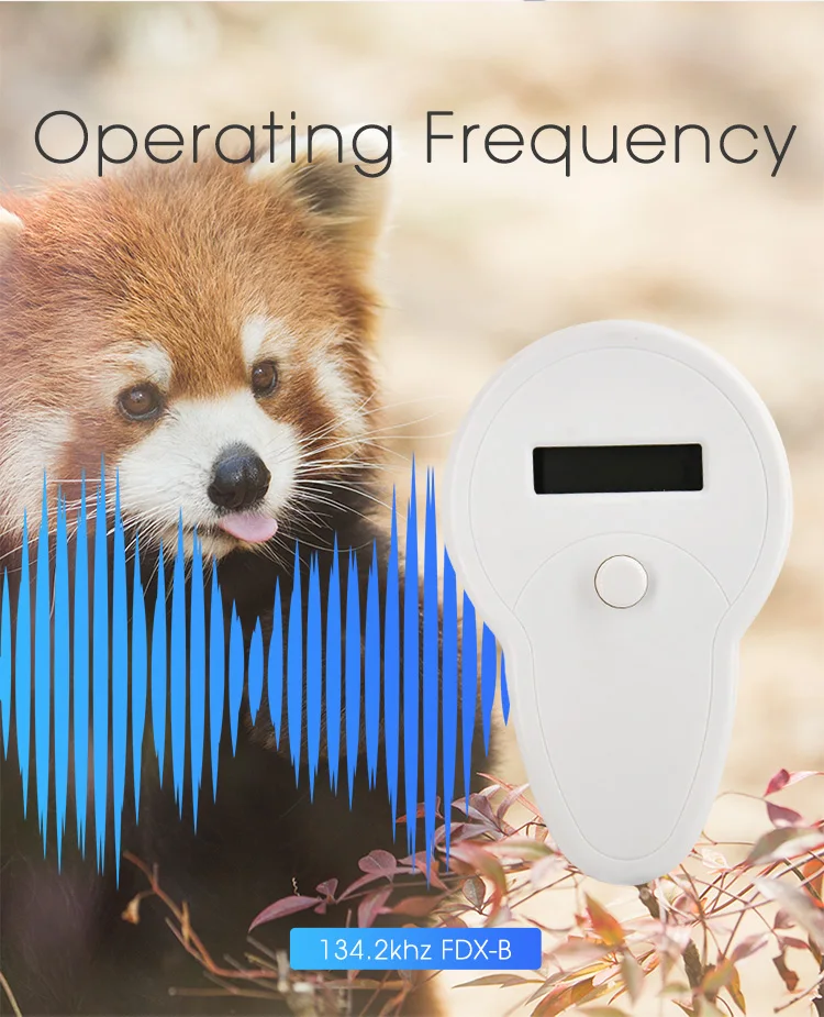 ISO FDX-B Pet RFID считыватель чипов OLED дисплей портативный сканер микрочипов животных 134,2 кГц rfid считыватель для собак кошек рыб