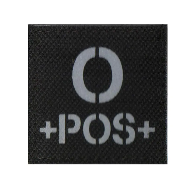4pcs Military Blood Patches Embroidery Tactical Armband hook &amp loop Clothing Backpack Decoration Reflective Badge | Дом и сад