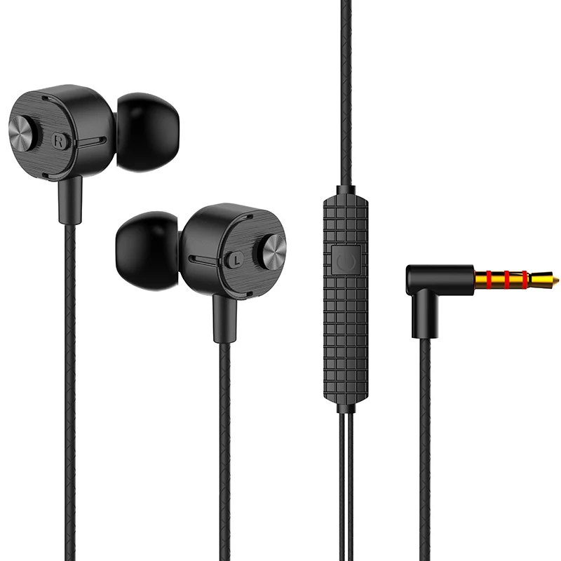 Black Новые спортивные наушники-вкладыши Eeaphones с микрофоном Handsfree Eeaphones для телефонов 3,5 мм разъем гарнитура для Iphone Xiaomi huawei - Цвет: Black