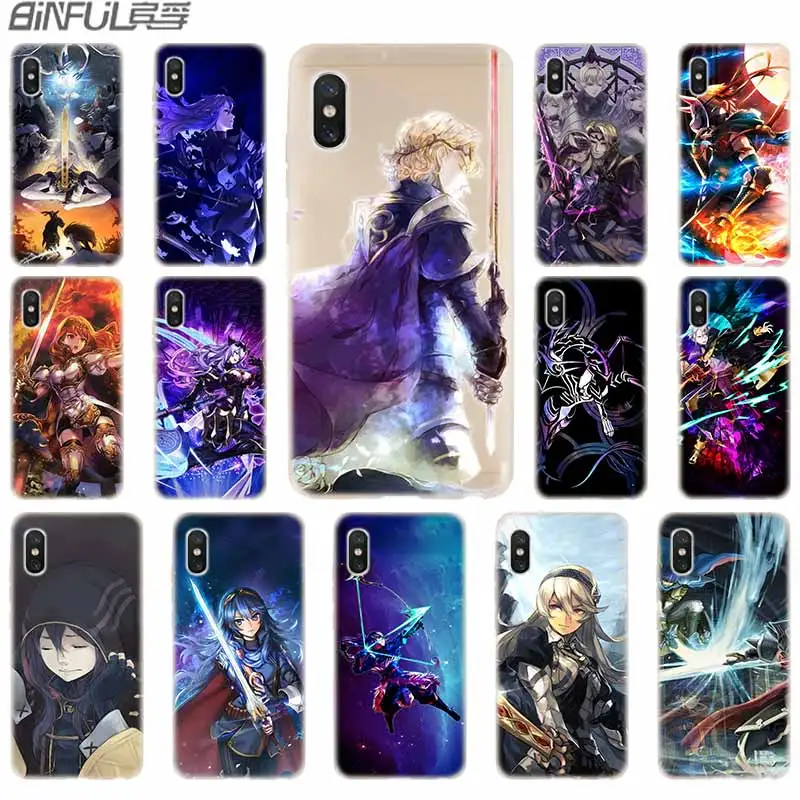Мягкий Силиконовый ТПУ чехол для Xiaomi Mi 10 8 9 CC9 A1 A2 A3 Lite SE MAX 3 mix 2s 5X 6X Fire Emblem|Бамперы| |