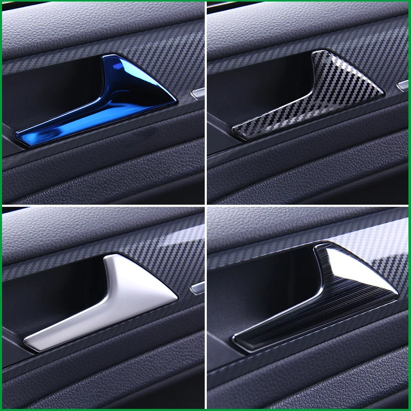 Car Accessories For Volkswagen Golf 7 MK7 MK7.5 2014-2018 Interior Door Handle Frame Cover Sticker Sequins Trim styling | Автомобили и