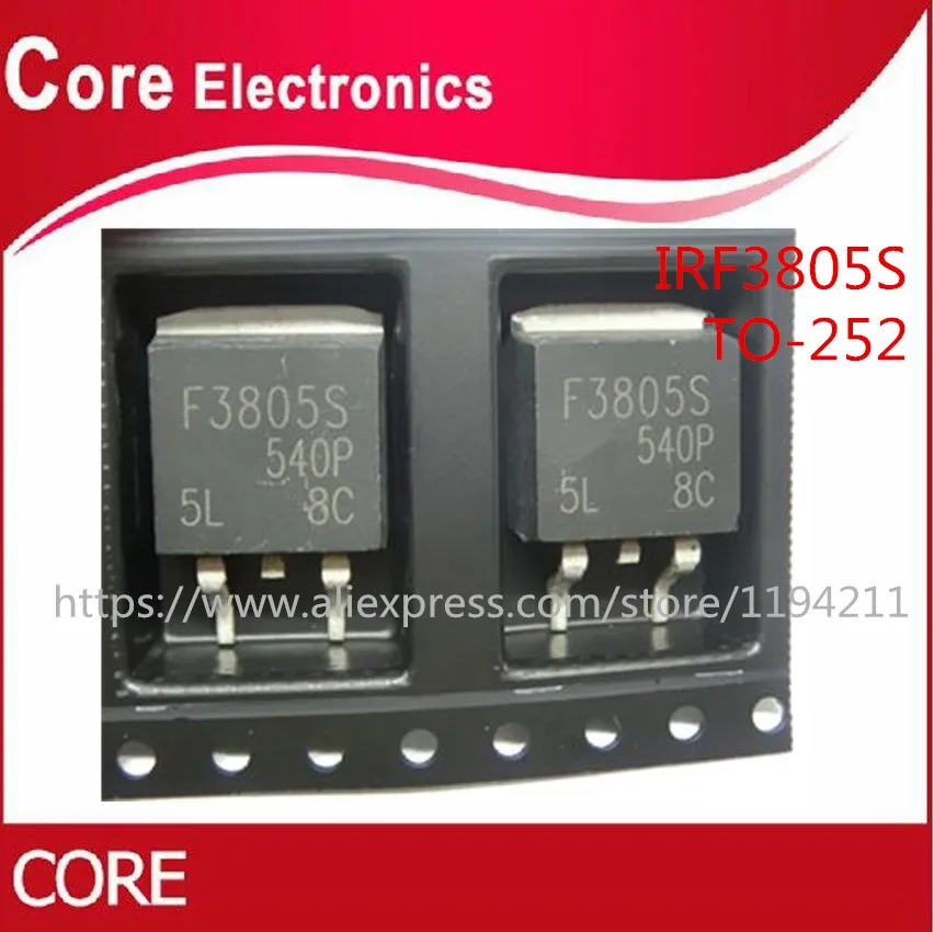 20 шт./лот IRF3805S F3805S IRF3805 MOSFET N CH 55V 75A D2PAK|Интегральные схемы| |