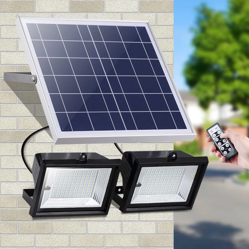 Outdoor high lumems 60led chip solar led flood light for garden with remote controller | Освещение