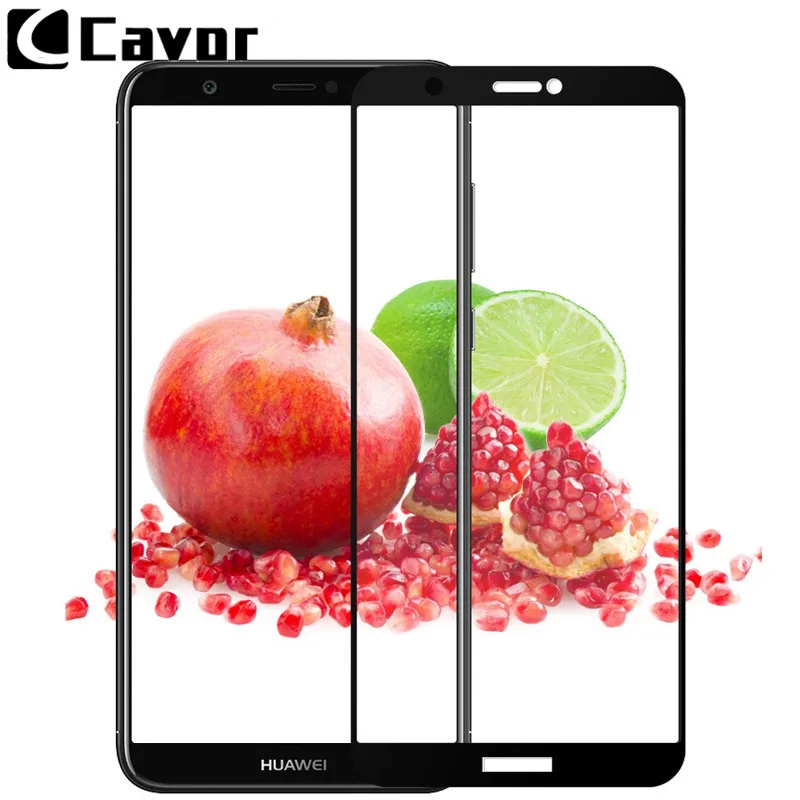 Закаленное стекло 9h для huawei P smart Case экран протектор все полное покрытие