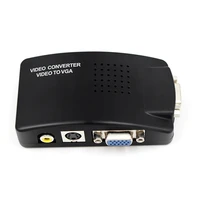 av rca vga s video composite signal to vga adapter converter video switch box for pc laptop lcd tv monitor cctv camera dvd