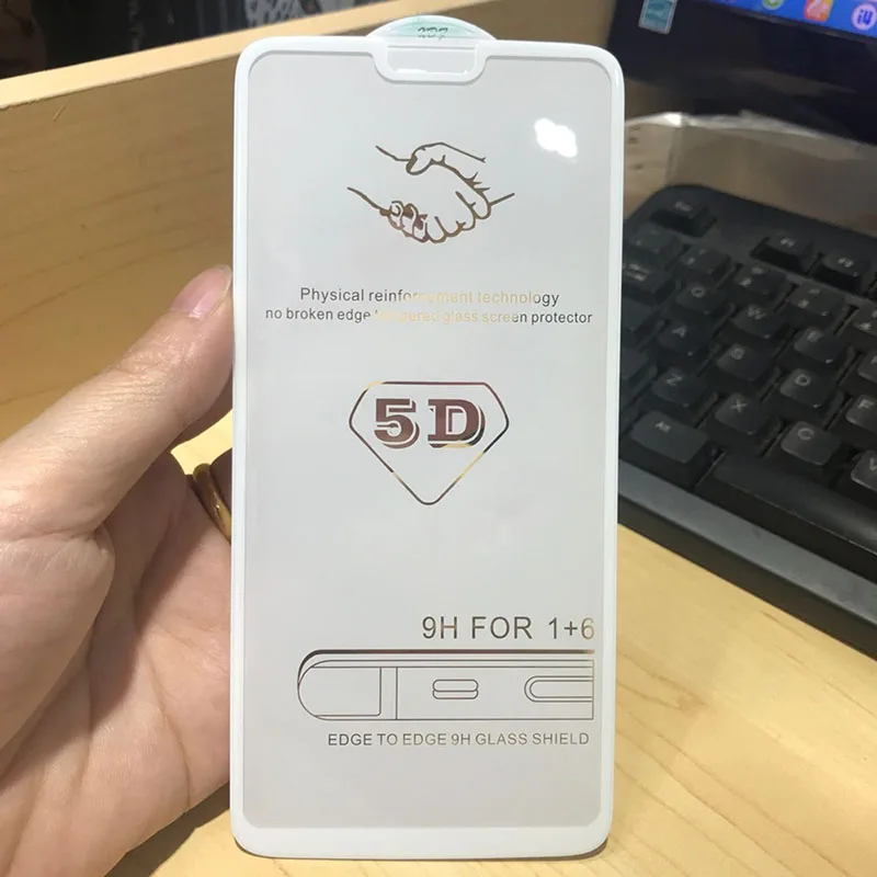Tfshining новое 5D полное покрытие краев закаленное стекло для Oneplus 6 5 T Защитное экрана