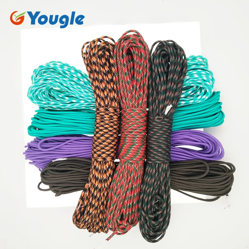 Паракорд YOUGLE Paracord 550 100FT веревка Mil Spec Type III набор для выживания из 7 нитей
