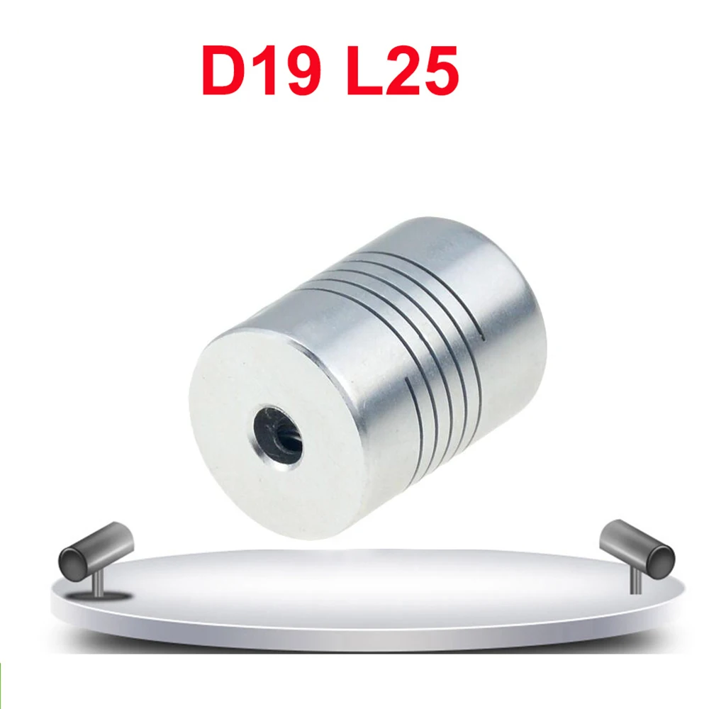 Соединительная муфта вала двигателя с ЧПУ, 28 типов, d19xl25 мм, гибкая муфта от 5 мм до 8 мм, 5x8, 6,35x10, 8x8 для 3D-принтера, 1 шт.