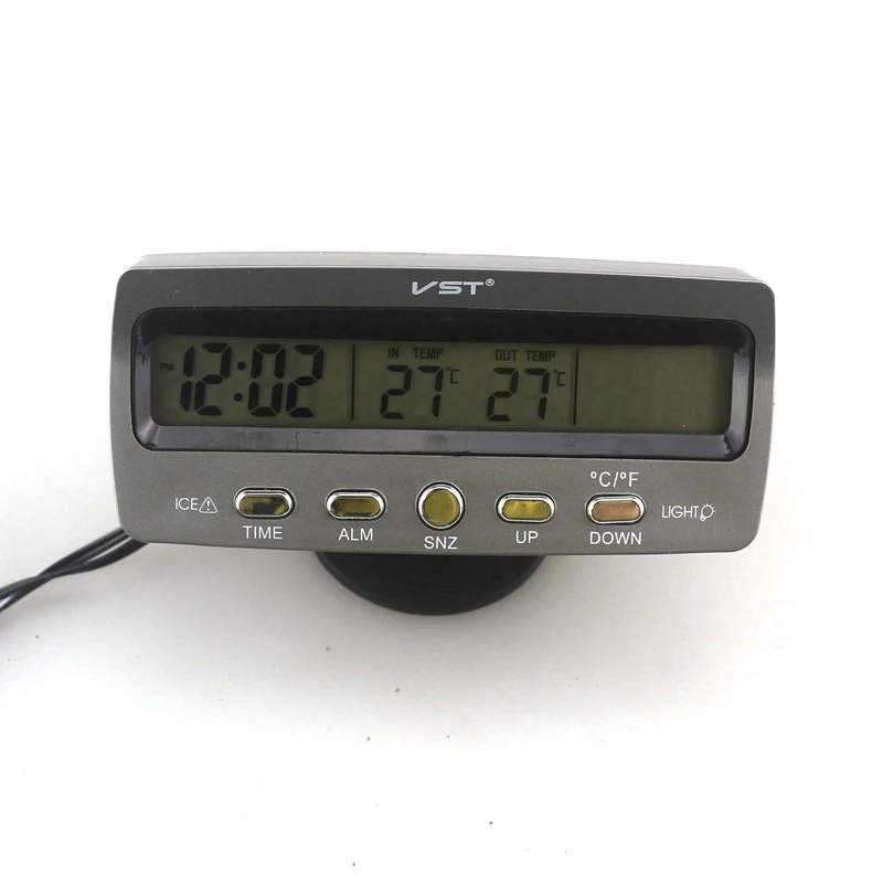 Автомобильный термометр вольтметр автомобильный внутренний и наружный