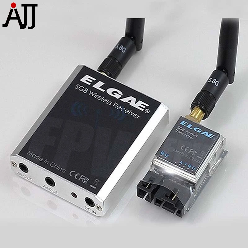 Elgae 5 8 Ghz 200mw FPV беспроводной AV передатчик TX TS351 и GB 8CH Приемник RX набор RC305 STR351305|wireless