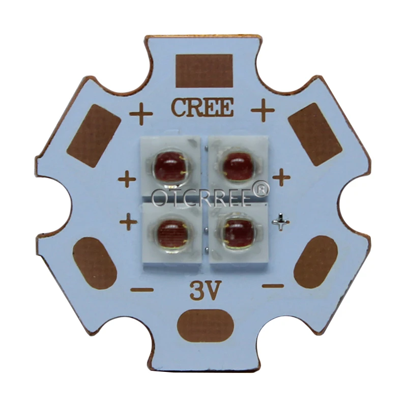 EverLight 3535 4 чипа 4-светодиодный s 3V6V12V 10 Вт инфракрасный ИК 850nm 940nm 730nm высокомощный светодиодный Диод с 20 мм медной печатной платой