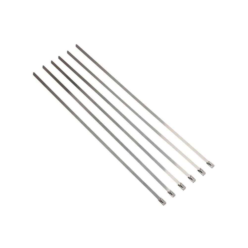 100 шт./пакет многоцелевой молнии из нержавеющей стали самоблокирующиеся