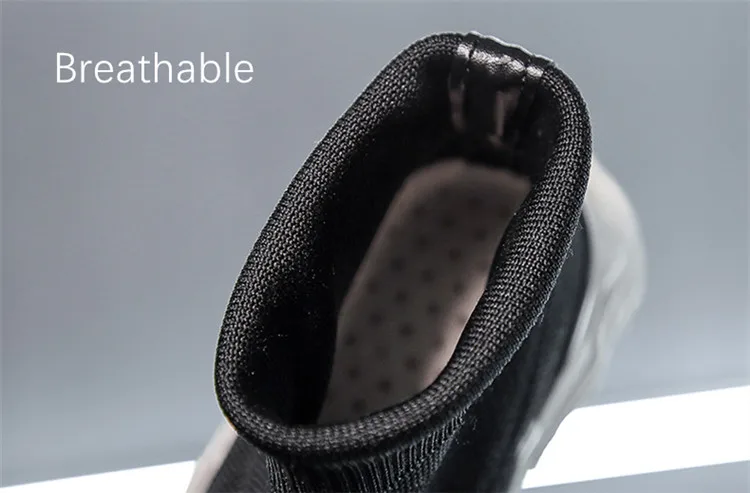 Women High Top Sock Shoes Chunky Sneakers Slip-on Ladies Platform Casual Shoes Autumn New Women Shoes botas mujer 998w