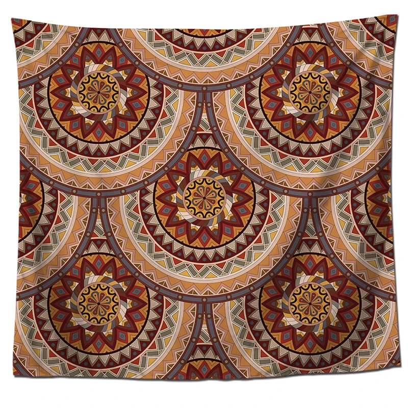 Хунбо дурмана гобелены с цветами Мандала печатных стене висит Boho Настенный Ковер